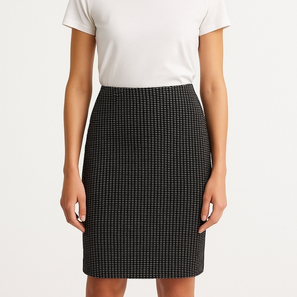 ✨ Black & White Loft Midi Skirt – Size Medium (NWOT) ✨ - Picture 10 of 10